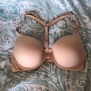 Nude bra with pink on the inside from PINK